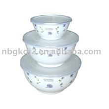 3 Stück Porzellan Emaille Storage Suppenschüssel